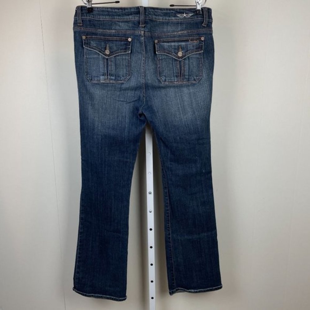Lucaya Jeans Western Cowgirl Boot Cut Stretch‎ Denim Womens 35 Waist Size 17 - Picture 5 of 8